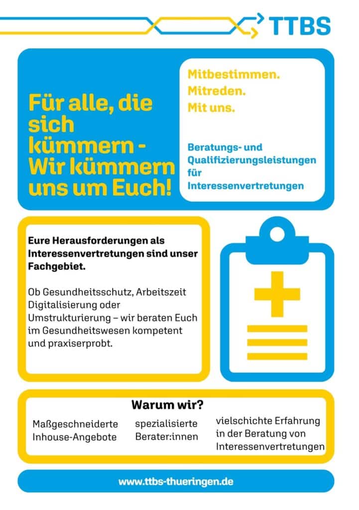 Vielfältige Beratung für Gesundheitsförderung und Interessensvertretungen in Thüringen.