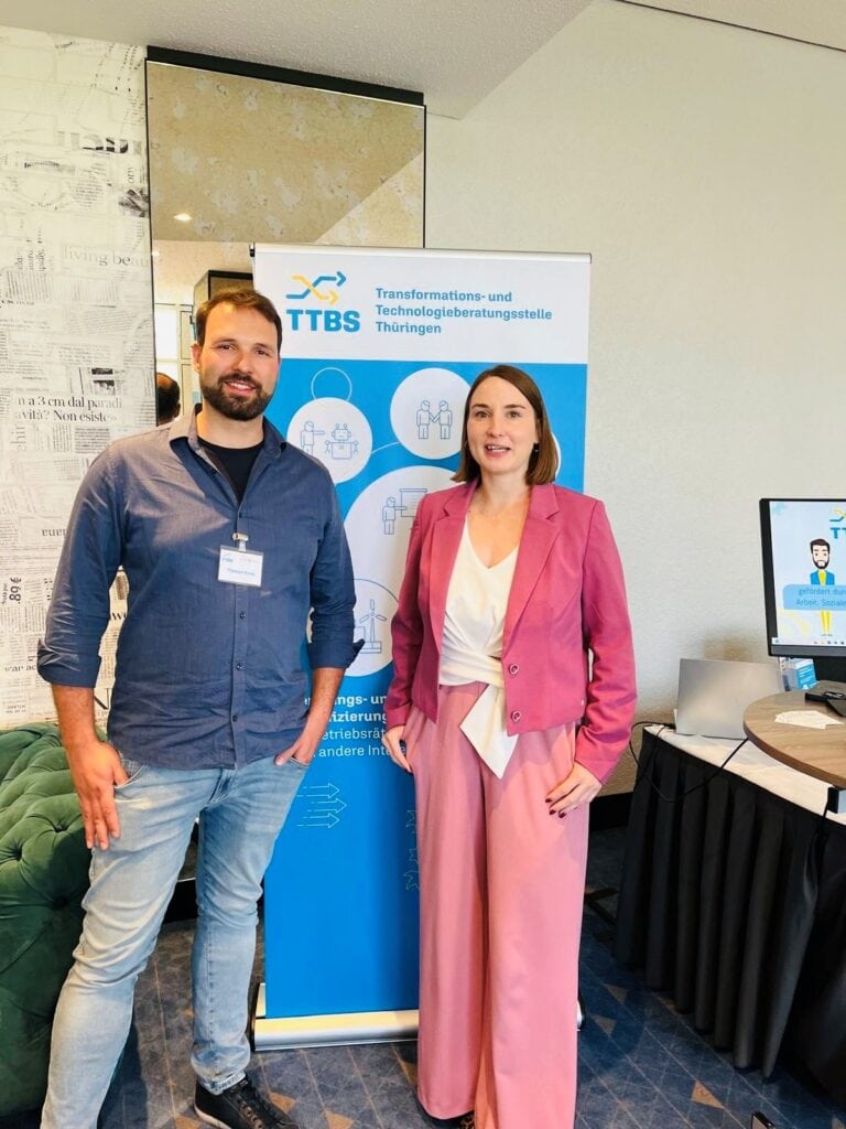 Förderung durch TTBS Thüringen, Transformations- und Technologieberatung, Digitalisierung, Innovation, Unternehmensentwicklung, Thüringen.