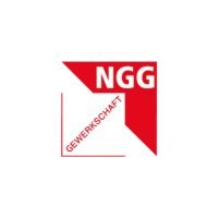 NGG Gewerkschaftslogo mit rotem Dreieck und weißem Text.