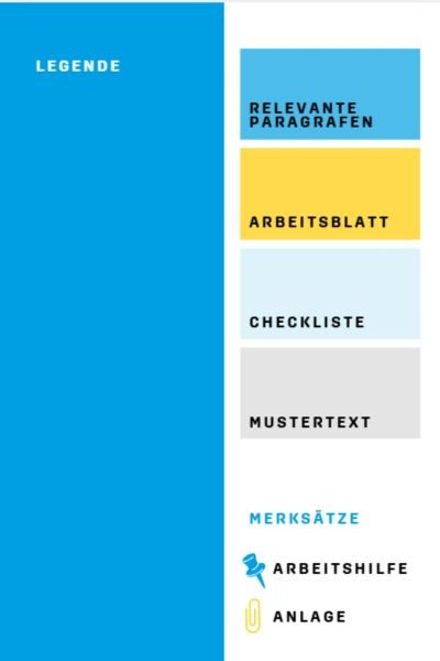 Grafik mit Legende für Betriebsratsarbeit und Arbeitsmaterialien.